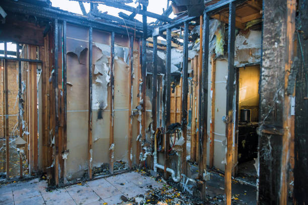 Professional Fire Damage Cleanup technician working in Warsaw, KY